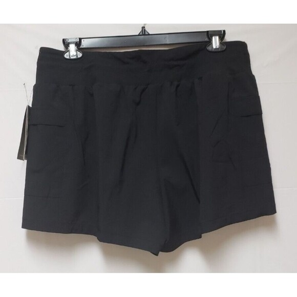 Leg3nd Discovery Women’s Black Workout Shorts XL Side Pockets NWT - Picture 2 of 8